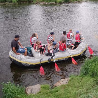 Schlauchboot für 4 bis 10 Personen vom Typ Hippo