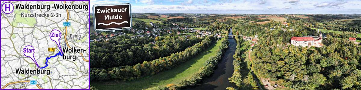 Zwickauer Mulde - Paddelstrecke Waldenburg nach Wechselburg - Gruppenangebot Schlauchbootmiete Bootsverleih